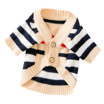Knitted Cardigan Sweater for Small Dogs