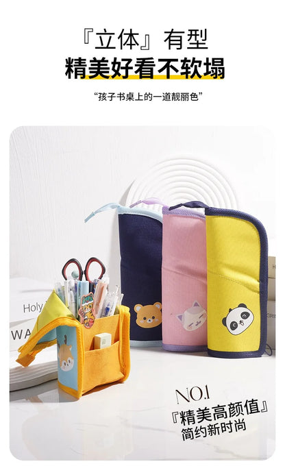 Expandable Desk Pen Holder & Pencil Pouch