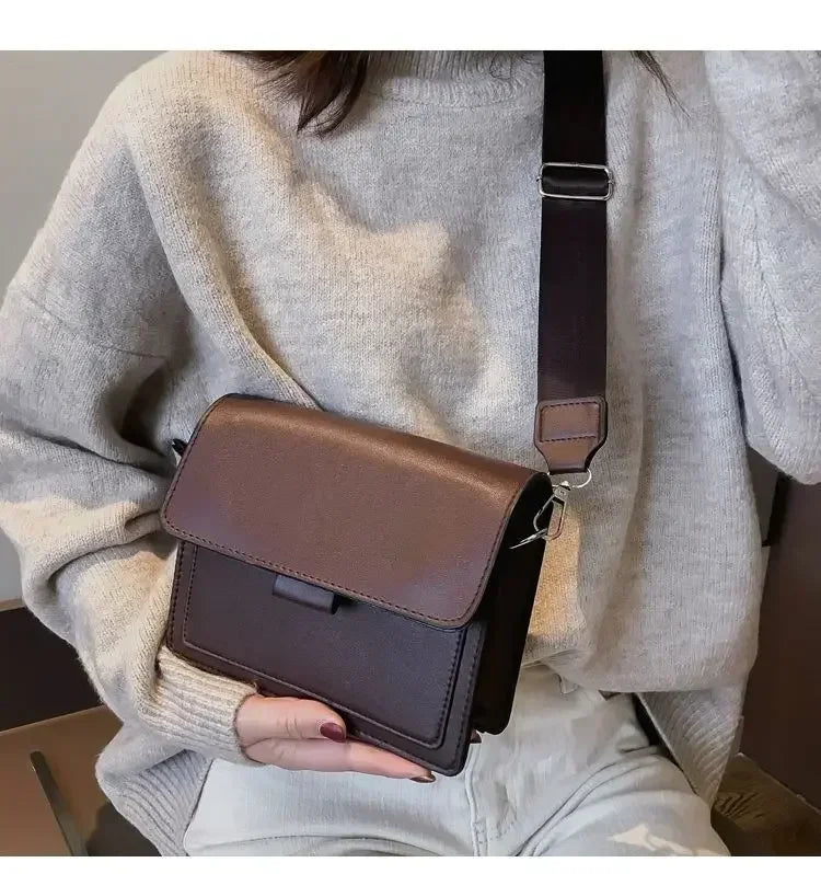 Women’s PU Leather Crossbody Flap Bag