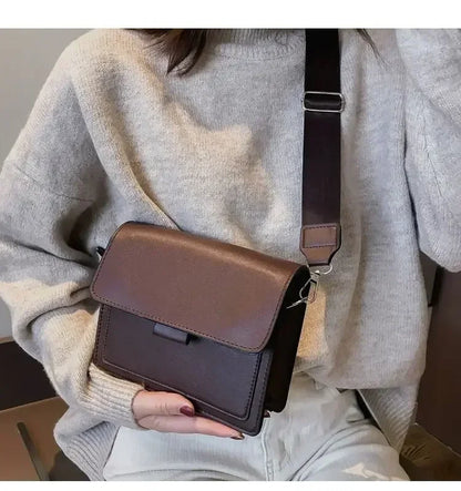 Women’s PU Leather Crossbody Flap Bag