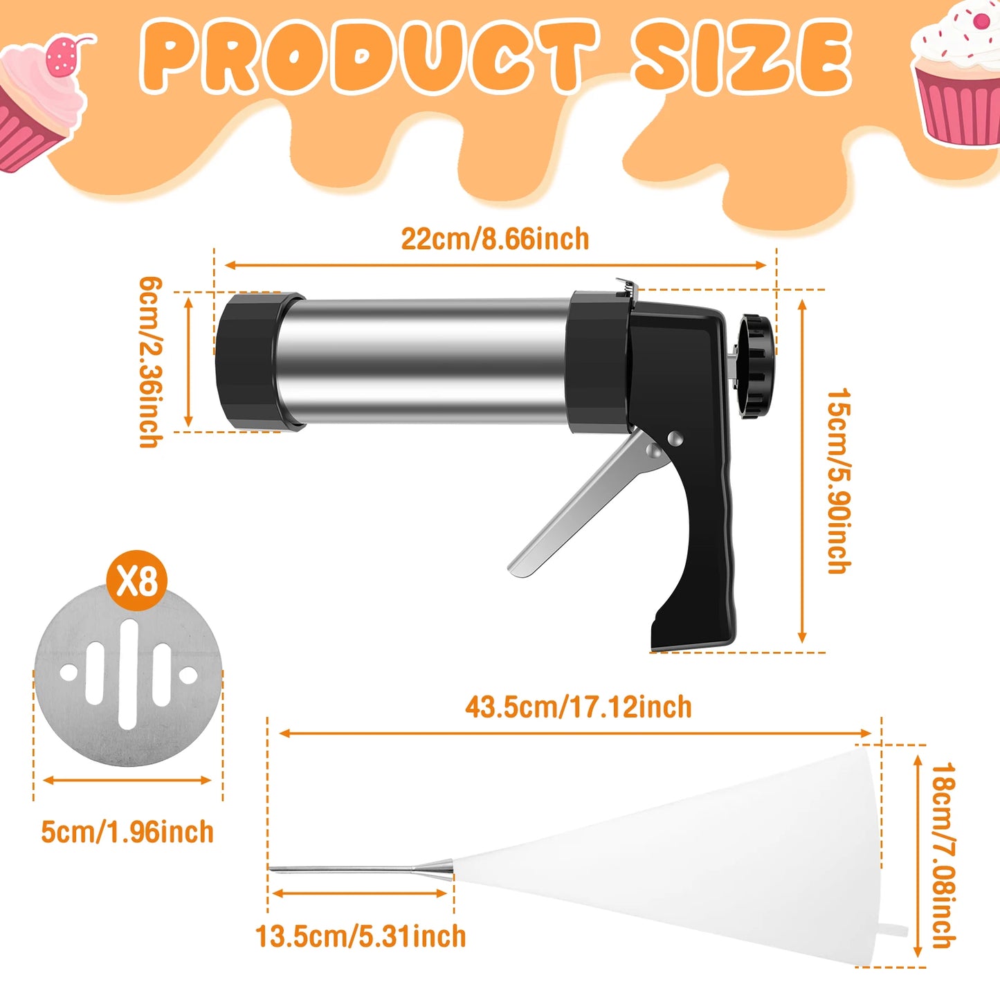 Stainless Steel Churro Press