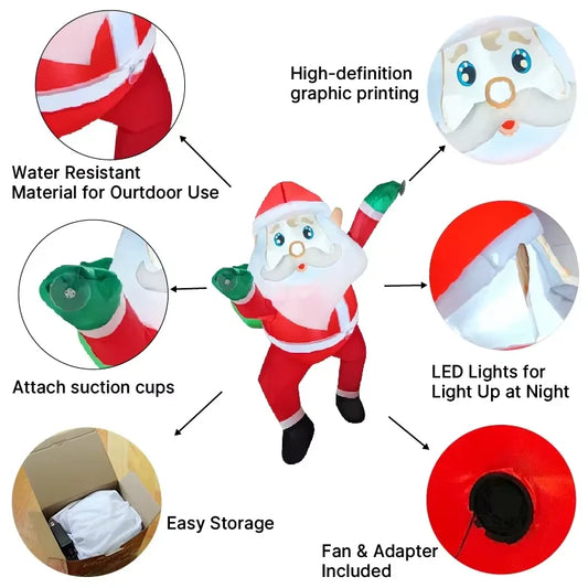 1M Inflatable Dabbing Santa Christmas Decoration