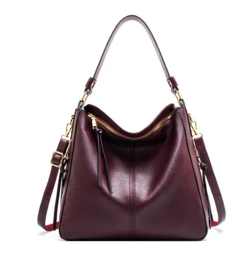 Women’s Soft PU Leather Bucket Shoulder Bag