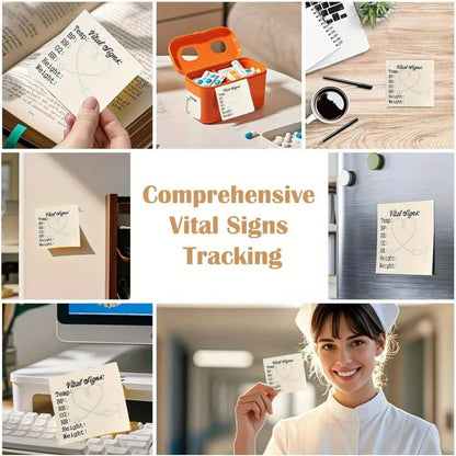 Patient Vital Signs Sticky Note Pad