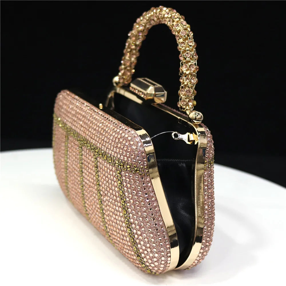 Luxury Rhinestone Evening Clutch Bag