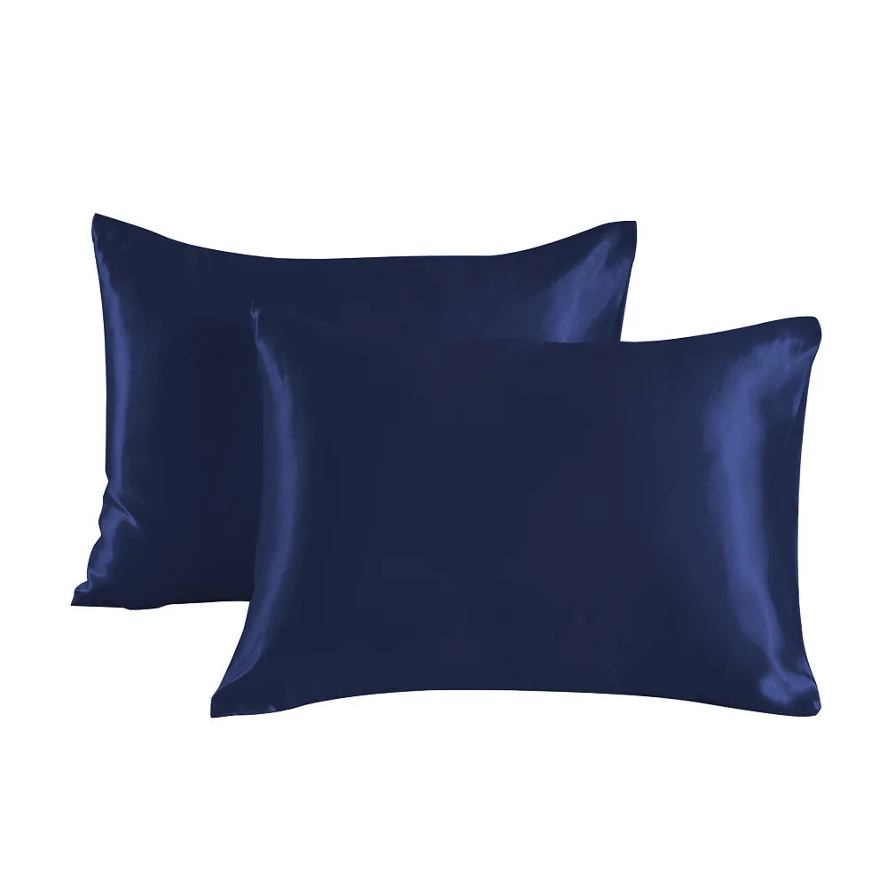 2-Pack Soft Satin Pillowcases