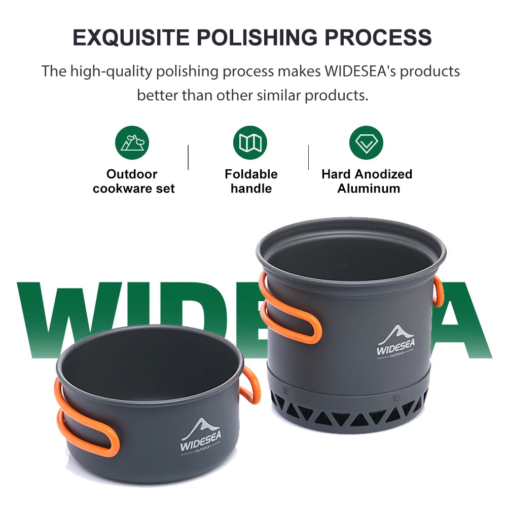 Widesea Outdoor Camping Cooking Pot Set