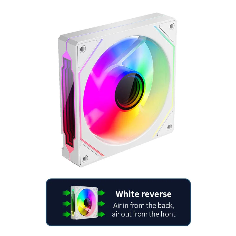 120mm ARGB Infinity Mirror Cooling Fan with PWM Control