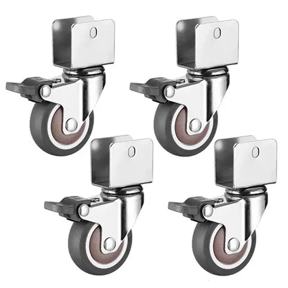 Soft Rubber Swivel Furniture Castor Wheels with Brake