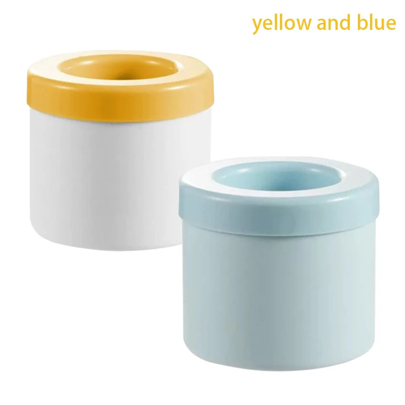 Portable Silicone Ice Cube Mold and Ice Storage Bucket with Lid