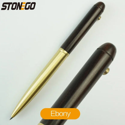 0.5mm Wooden Retractable Roller Ball Pens