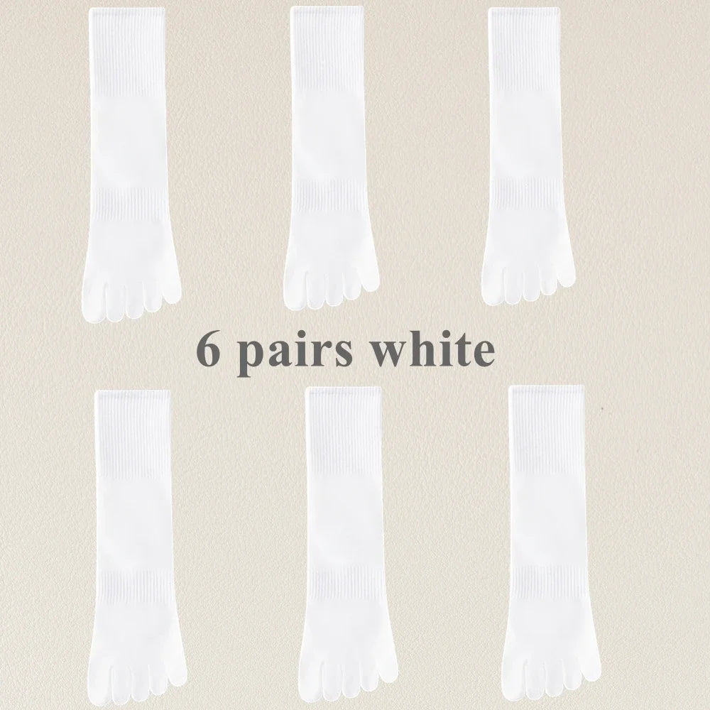 Men’s Cotton Toe Socks 6 Pairs