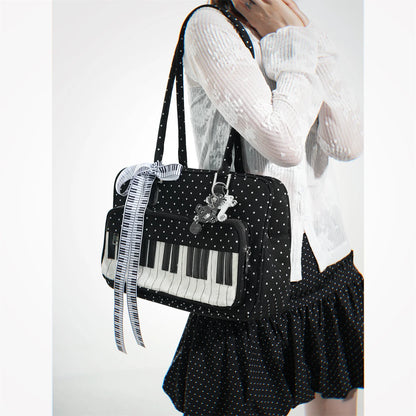 Piano Keyboard Shoulder Messenger Bag