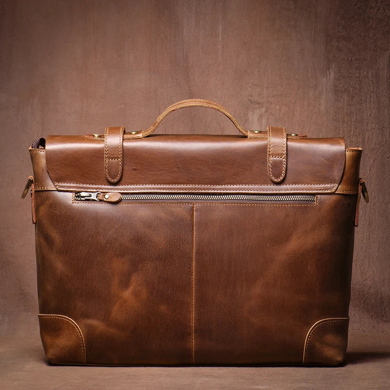 Genuine High Grade Retro Leather Briefcase