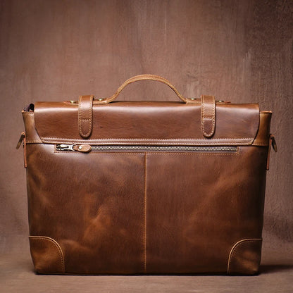 Genuine High Grade Retro Leather Briefcase