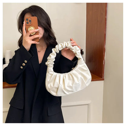 Pleated Cloud Shoulder Bag