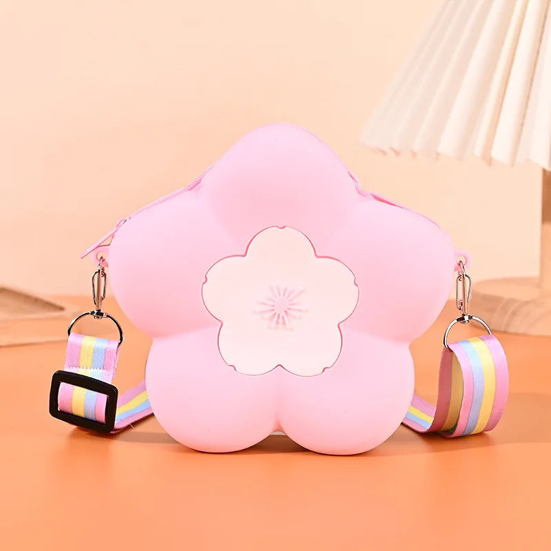 Cute Silicone Butterfly Kids Crossbody Bag