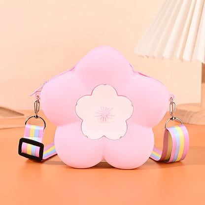 Cute Silicone Butterfly Kids Crossbody Bag