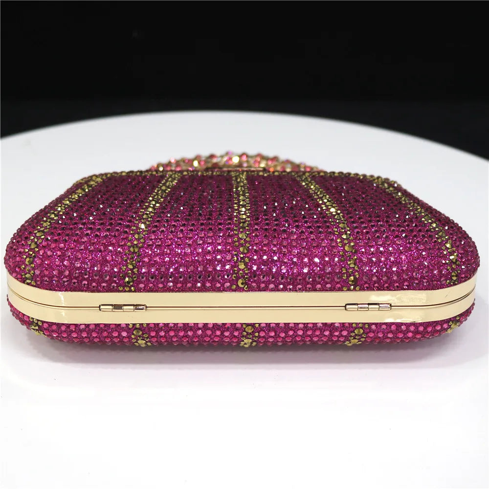 Luxury Rhinestone Evening Clutch Bag