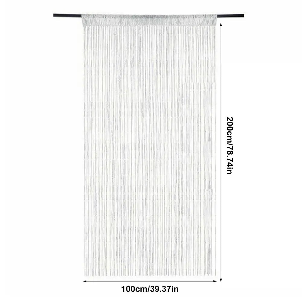 Polyester Tassel Beaded Door Curtain for Windows & Doorways