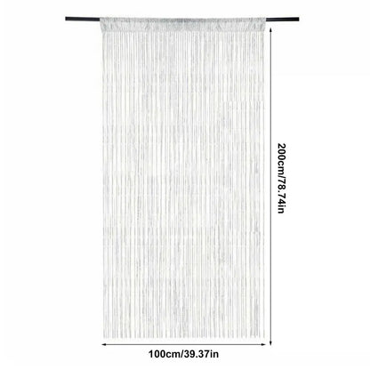 Polyester Tassel Beaded Door Curtain for Windows & Doorways