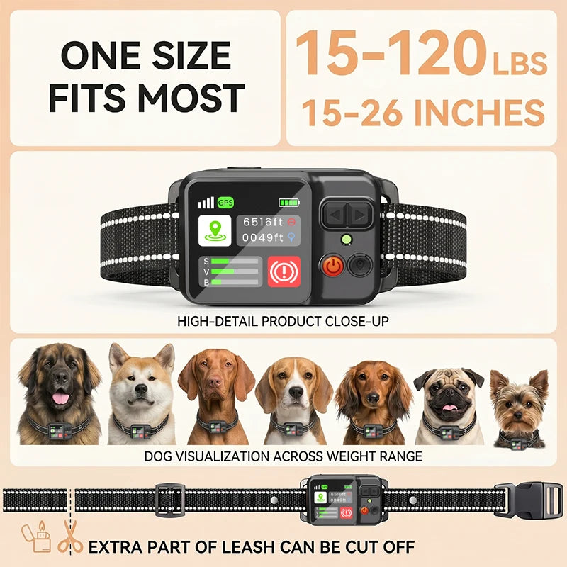 GPS Wireless Dog Fence Training Collar