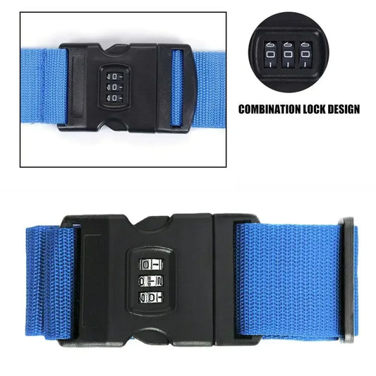 Adjustable TSA-Style Luggage Security Strap