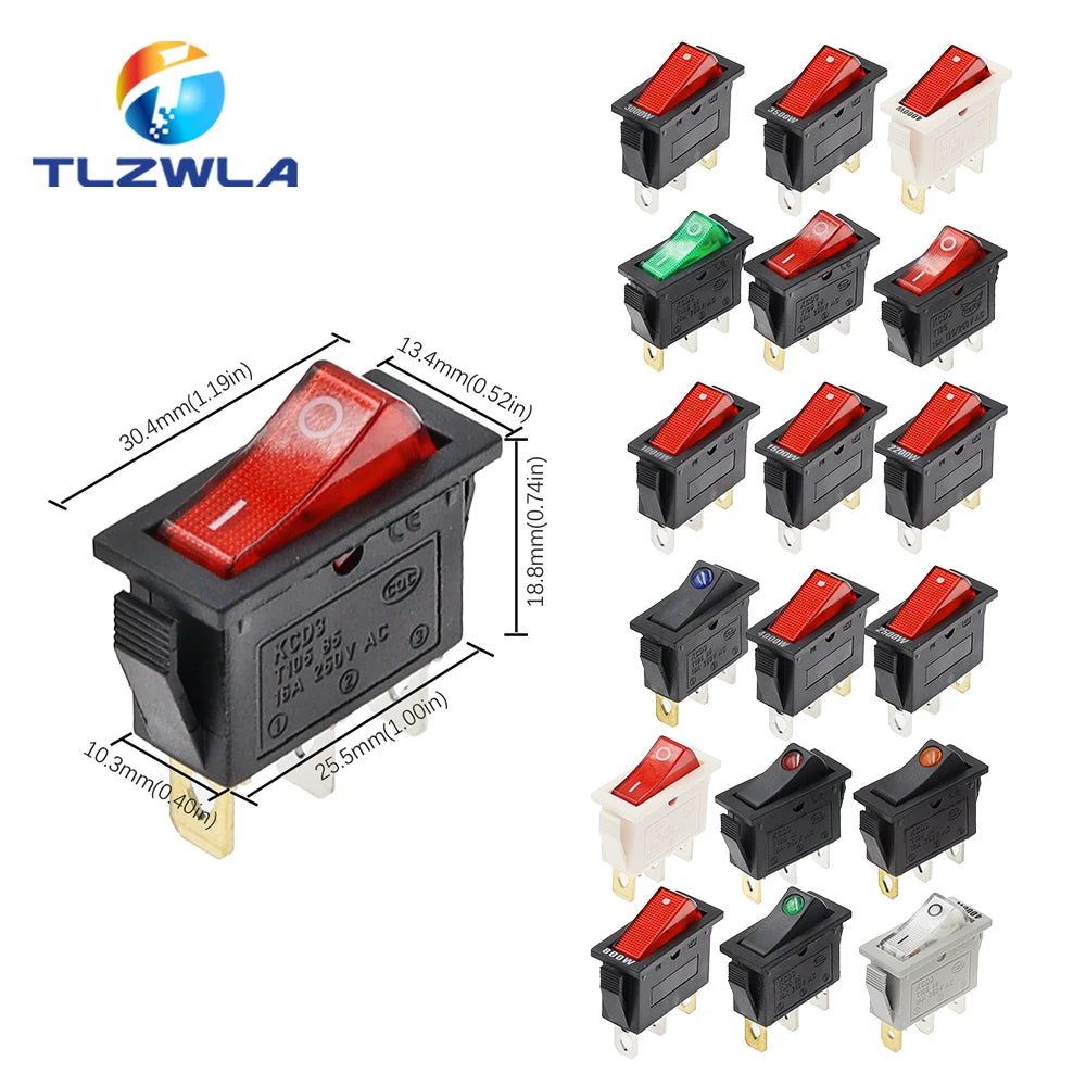 KCD3 Illuminated Rocker Switch