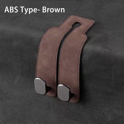 2 in 1 Car Premium Suede Hanging Dual Hook