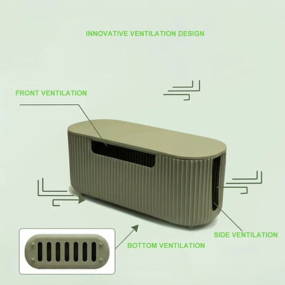 Cable Management Box Kit with Cord Organizer Accessories