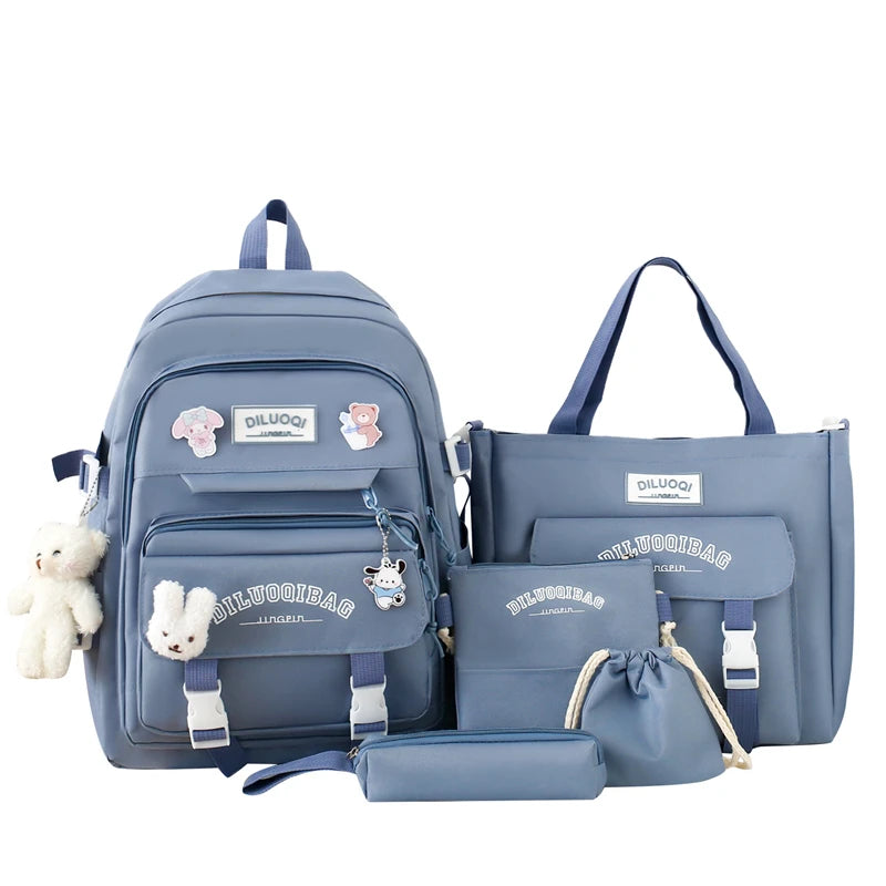 High Capacity Student Backpack Set