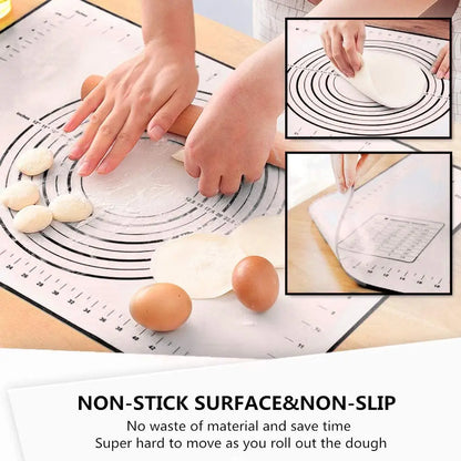 Fiberglass Silicone Baking Mat with Measurement Guide
