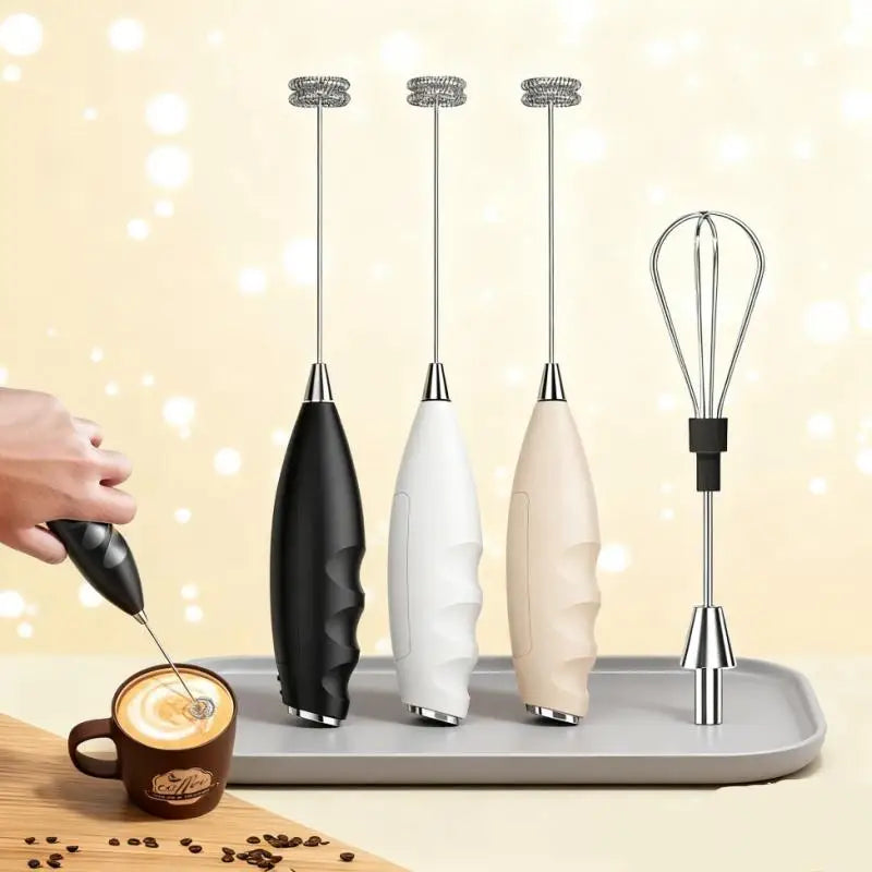 Wireless Handheld Electric Milk Frother & Mini Whisk