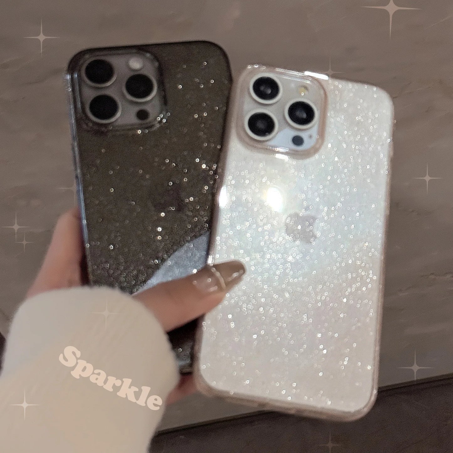 Glitter Clear iPhone Case