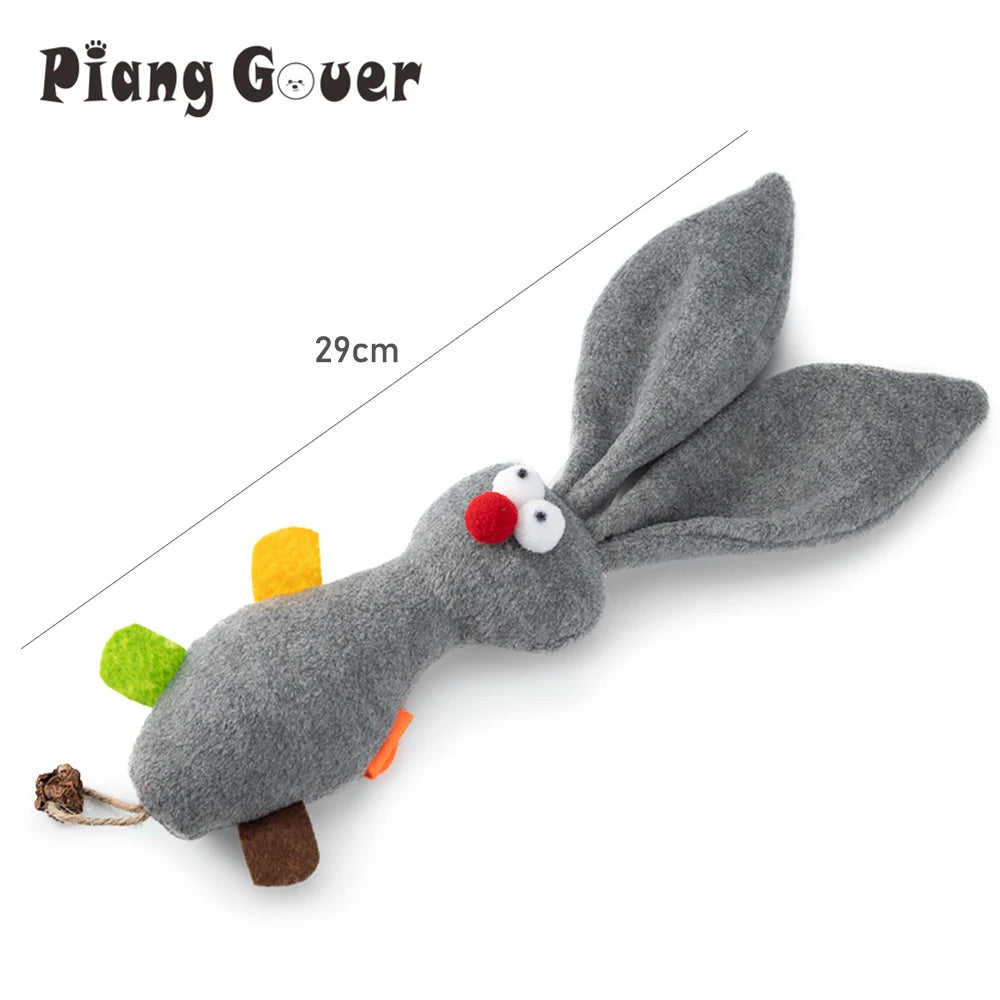 Grey Rabbit Catnip Plush Toy for Cats