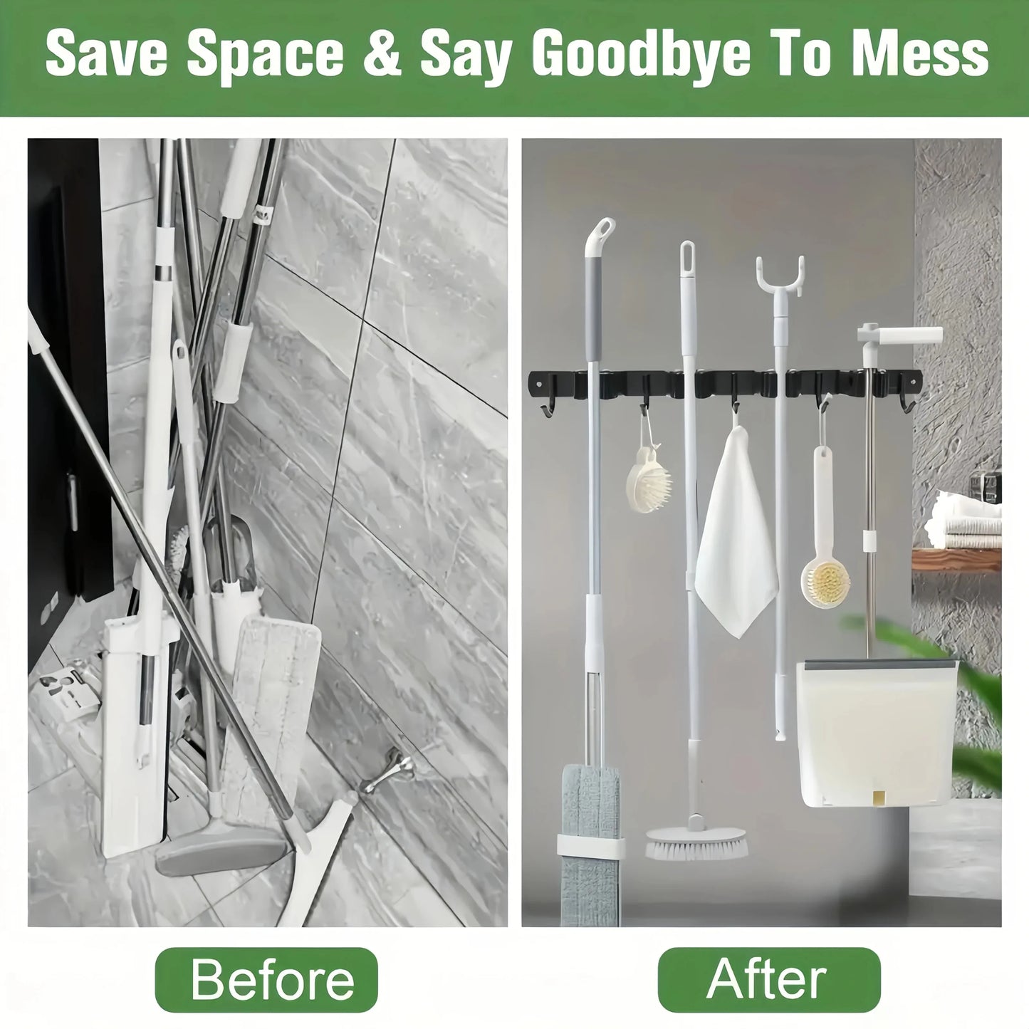 Heavy-Duty Wall Mounted Tool Rack