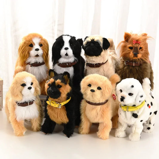 Interactive Walking Plush Robot Dog