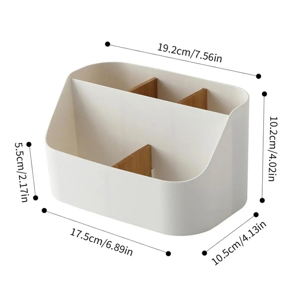 5-Compartment ABS Desktop Storage Organizer Box