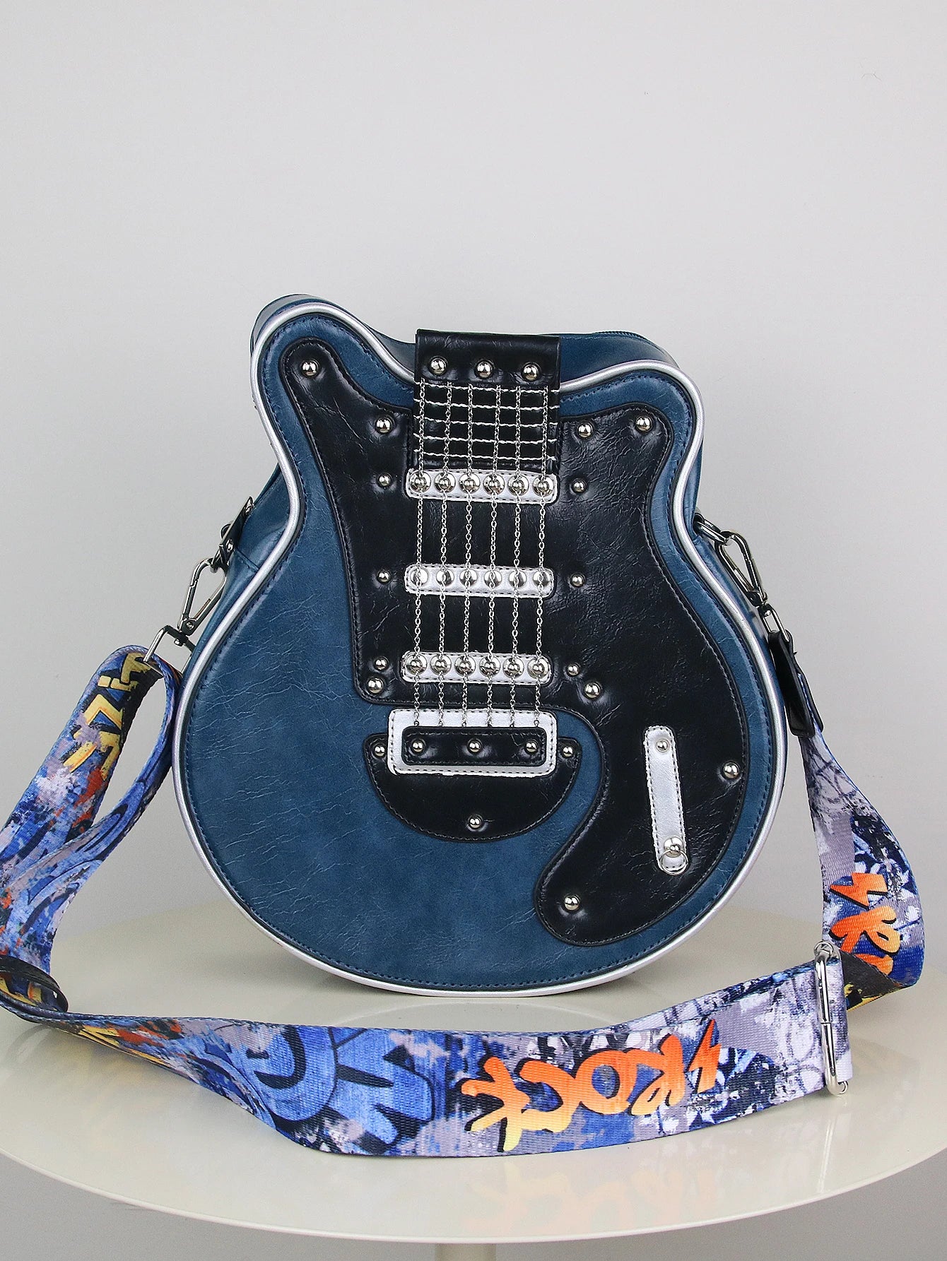 Guitar Shape Crossbody Shoulder Bag
