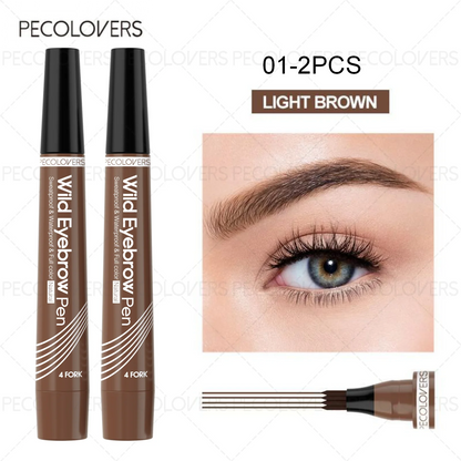 4-Tip Waterproof Eyebrow Pen