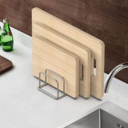 Stainless Steel Pot Lid & Cutting Board Organiser