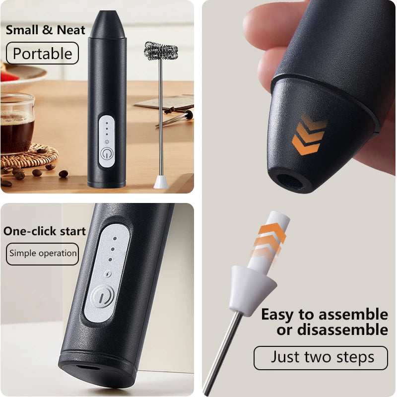 Wireless Electric Handheld Milk Frother