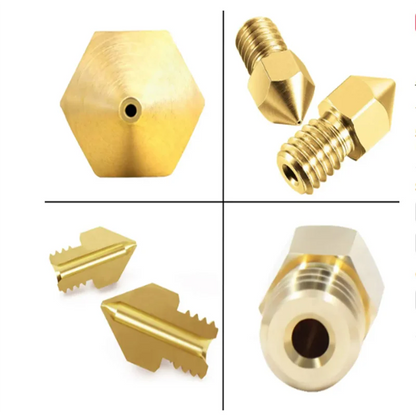 24-Piece MK8 Brass 3D Printer Nozzle Set