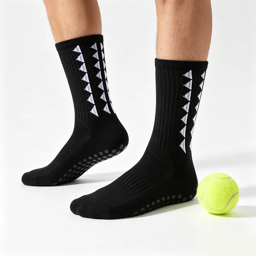 Non-Slip Athletic Grip Socks 5 Pairs