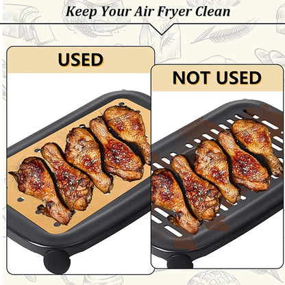 100-Pack Disposable Air Fryer Paper Liners