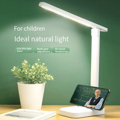 LED White Folding Desk Lamp