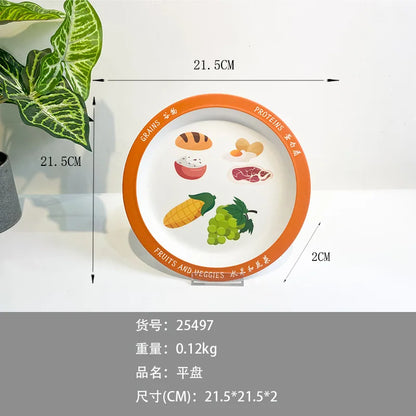 Melamine Divided Dinner Plate