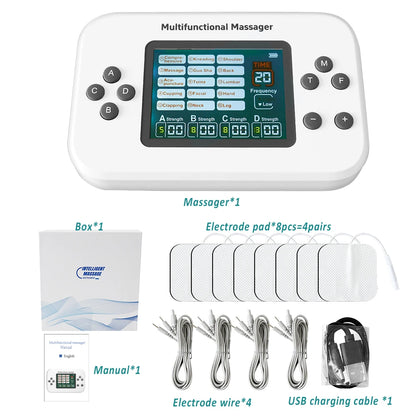 4-in-1 Rechargeable EMS & TENS Muscle Stimulator