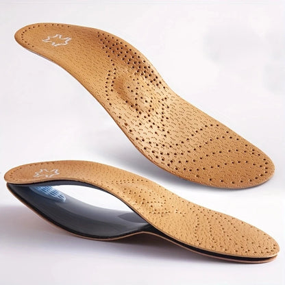 Leather Orthopedic Arch Support Insoles