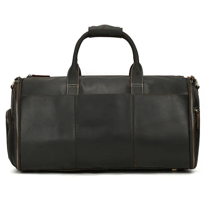 Crazy Horse Leather Travel Bag for Suits